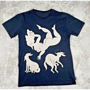 Rockwell by Parra Graphic Tee - Surrealist Nude & Animals Design M